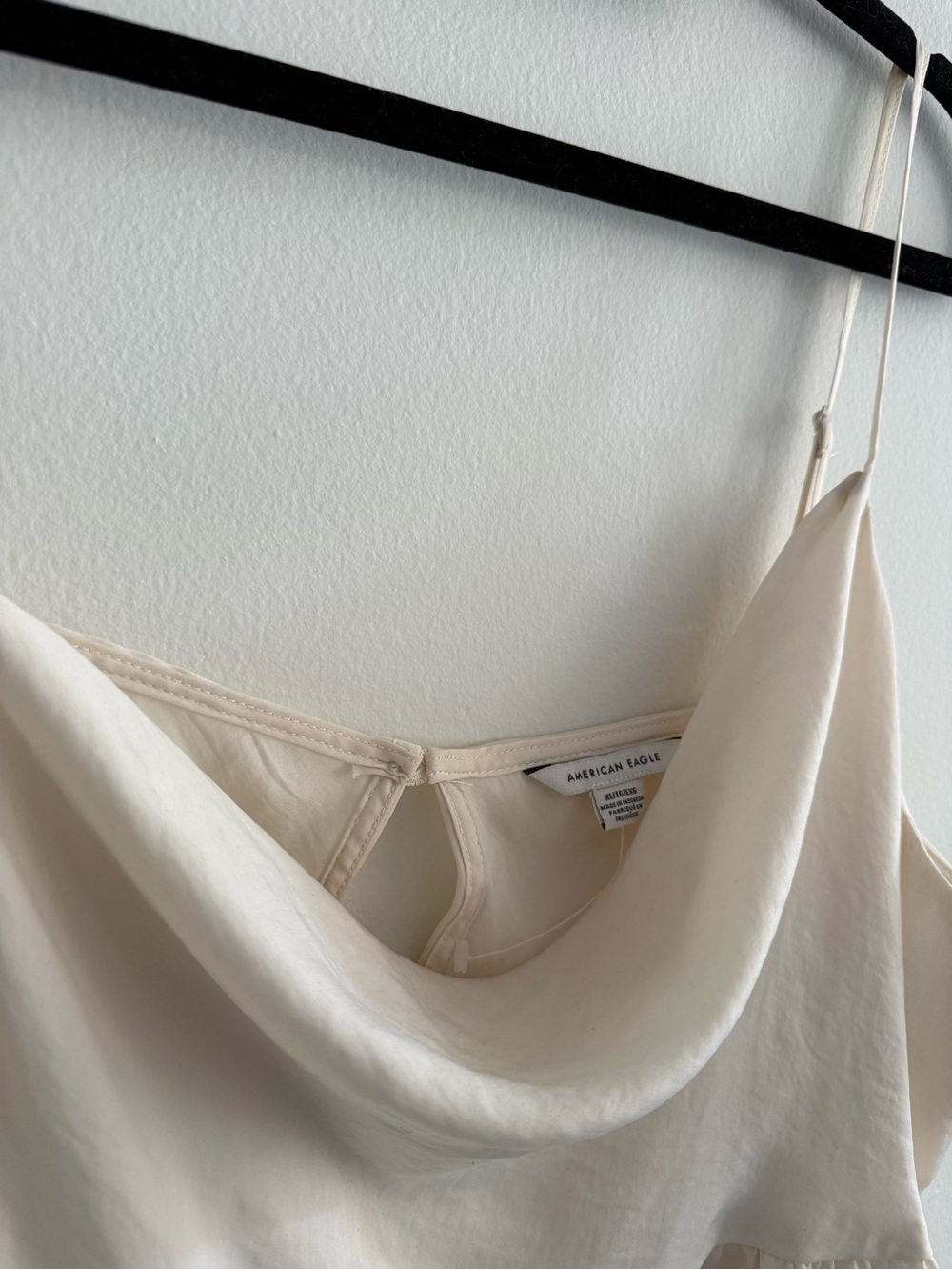 American Eagle Outfitters Cream Cowl Neck Spaghetti Strap Cami - Picture 3 of 3